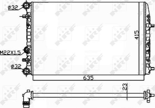 NRF 50542 - Radiaator,mootorijahutus www.avaruosad.ee