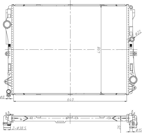 NRF 50041 - Radiateur, refroidissement du moteur www.avaruosad.ee