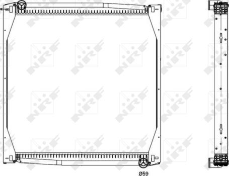 NRF 519587 - Radiaator,mootorijahutus www.avaruosad.ee