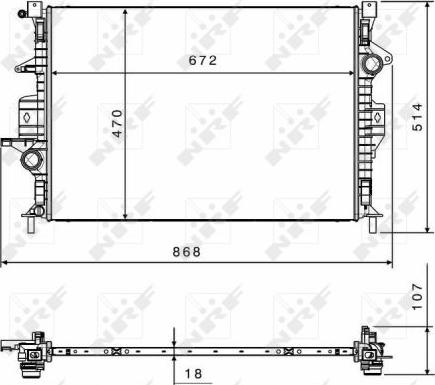 NRF 58499 - Radiaator,mootorijahutus www.avaruosad.ee