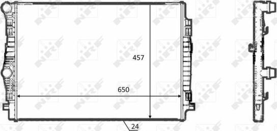 NRF 58392 - Radiator, engine cooling www.avaruosad.ee