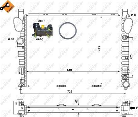 NRF 58366 - Radiator, engine cooling www.avaruosad.ee