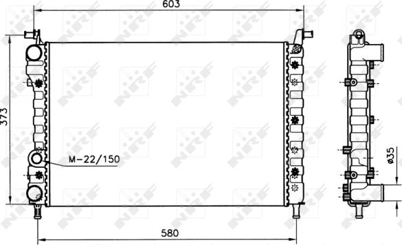 NRF 58221 - Radiator, engine cooling www.avaruosad.ee