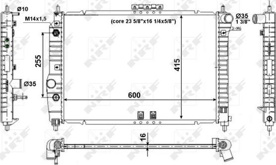 NRF  53639 - Radiaator,mootorijahutus www.avaruosad.ee