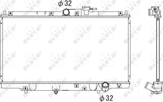 NRF 526717 - Radiaator,mootorijahutus www.avaruosad.ee