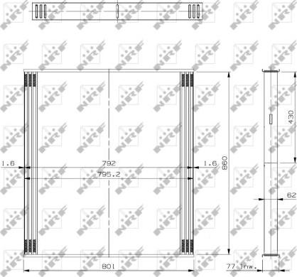 NRF 19423 - Jahutusvõrk,kompressoriõhu radiaator www.avaruosad.ee