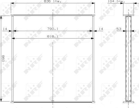 NRF 14268 - Jahutusvõrk,Mootorijahutus www.avaruosad.ee