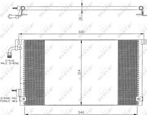 NRF 35328 - Condenser, air conditioning www.avaruosad.ee