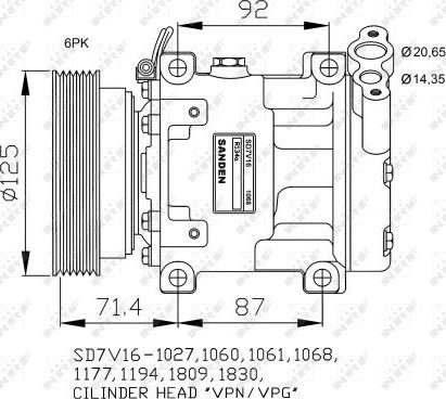 NRF 32742G - Compressor, air conditioning www.avaruosad.ee
