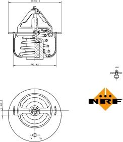 NRF 725057 - Thermostat, coolant www.avaruosad.ee