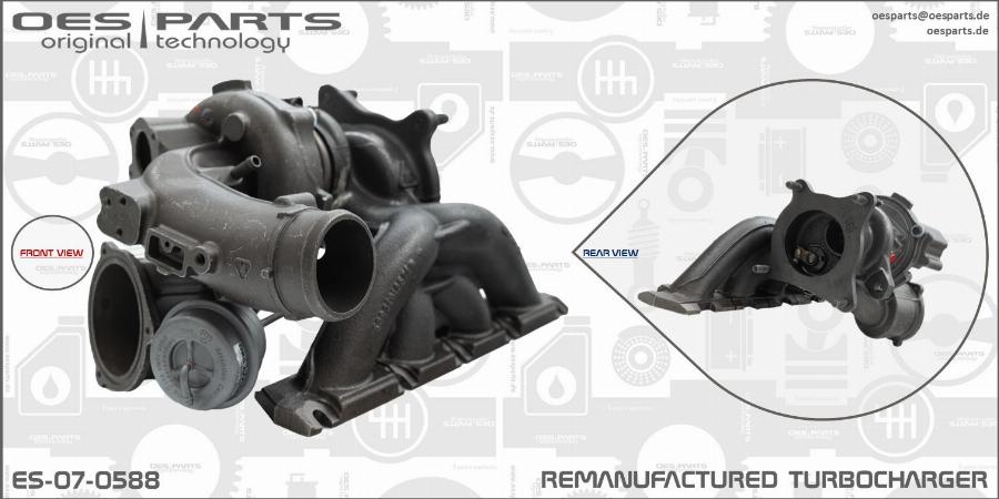 OES PARTS ES-07-0588 - Kompressor,ülelaadimine www.avaruosad.ee