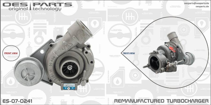 OES PARTS ES-07-0241 - Kompressor,ülelaadimine www.avaruosad.ee