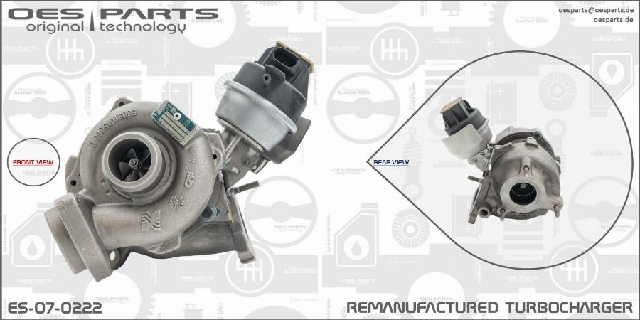 OES PARTS ES-07-0222 - Charger, charging system www.avaruosad.ee