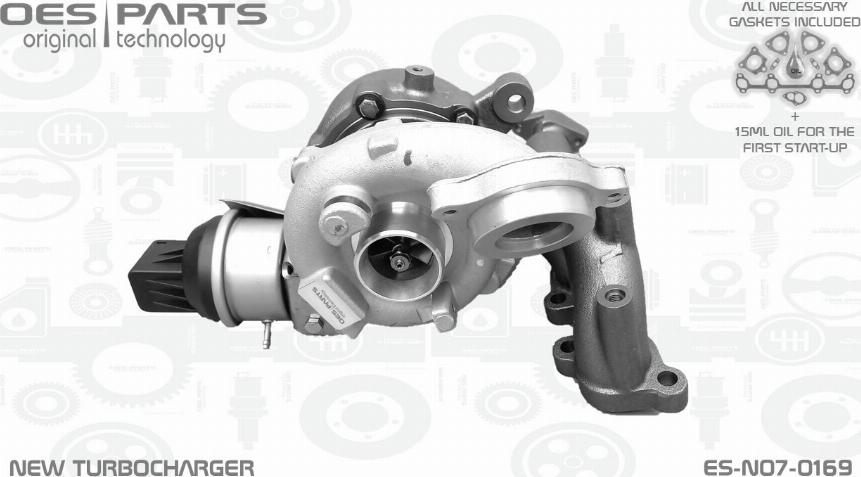 OES PARTS ES-N07-0169 - Турбокомпрессор, наддув www.avaruosad.ee