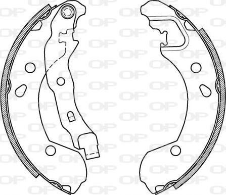 Open Parts BSA2087.00 - Bremžu komplekts, trumuļa bremzes www.avaruosad.ee