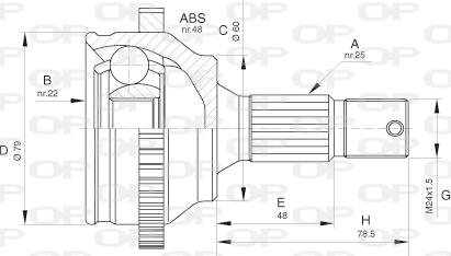 Open Parts CVJ5626.10 - Joint Kit, drive shaft www.avaruosad.ee
