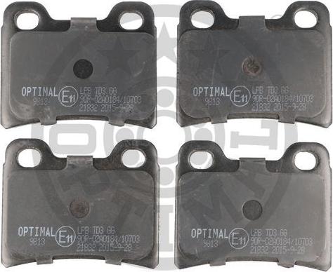 Optimal BP-09813 - Brake Pad Set, disc brake www.avaruosad.ee