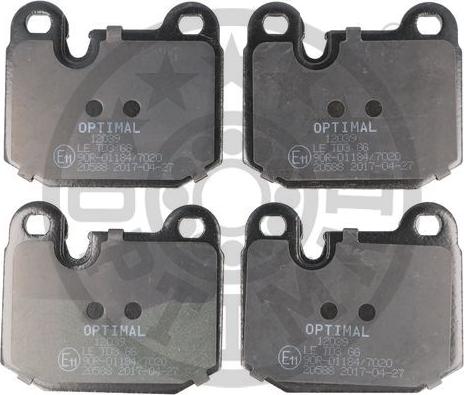 Optimal BP-12039 - Brake Pad Set, disc brake www.avaruosad.ee