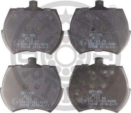 Optimal BP-06120 - Brake Pad Set, disc brake www.avaruosad.ee