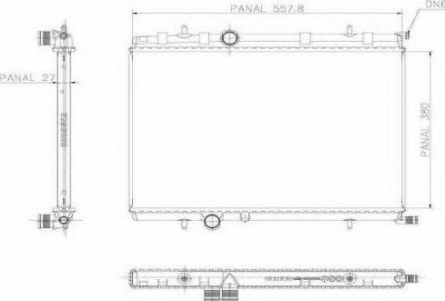 Ordonez 1020680815 - Radiaator,mootorijahutus www.avaruosad.ee