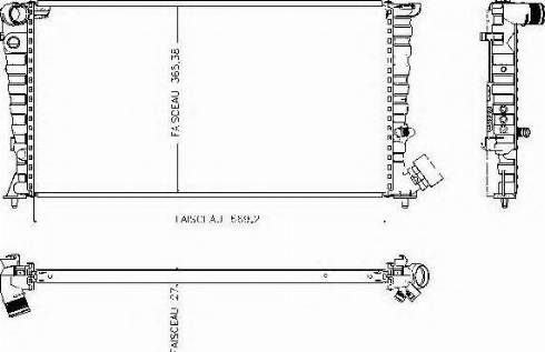 Ordonez 1020830809 - Radiaator,mootorijahutus www.avaruosad.ee