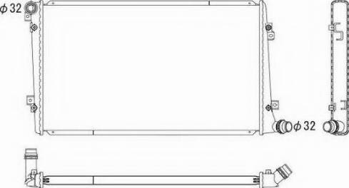 Ordonez 2064102 - Radiator, engine cooling www.avaruosad.ee