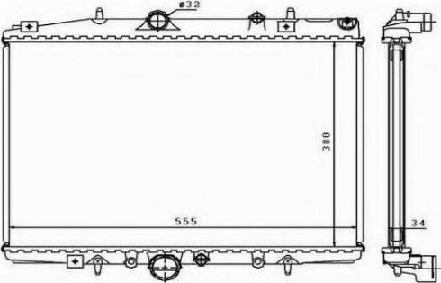 Ordonez 2060289 - Radiaator,mootorijahutus www.avaruosad.ee