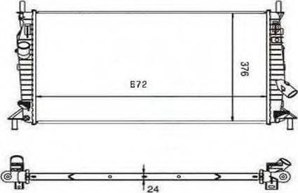 Ordonez 2060238 - Radiator, engine cooling www.avaruosad.ee