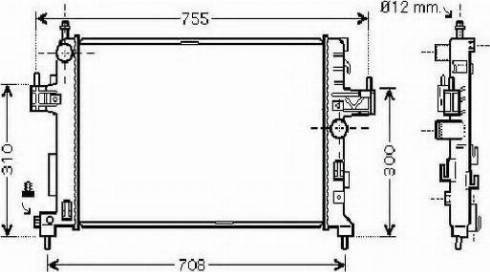 Ordonez 2061074 - Radiaator,mootorijahutus www.avaruosad.ee