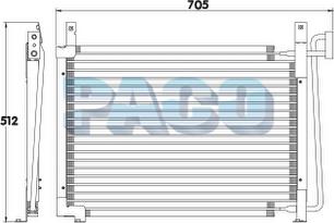 PACO CL3909 - Condenser, air conditioning www.avaruosad.ee