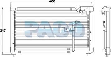 PACO CL3191 - Condenser, air conditioning www.avaruosad.ee
