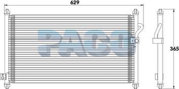 PACO CL3853 - Condenser, air conditioning www.avaruosad.ee