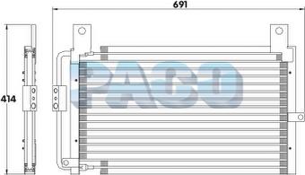 PACO CL3807 - Condenser, air conditioning www.avaruosad.ee
