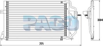 PACO CL3815 - Condenser, air conditioning www.avaruosad.ee