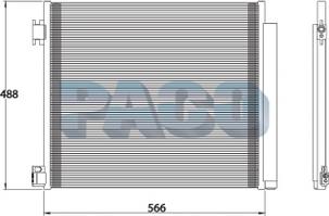 PACO MP5739 - Condenser, air conditioning www.avaruosad.ee