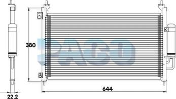 PACO PL5634/RD - Condenser, air conditioning www.avaruosad.ee