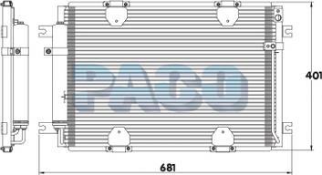 PACO PL3659/RD - Condenser, air conditioning www.avaruosad.ee
