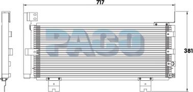 PACO PL3631 - Condenser, air conditioning www.avaruosad.ee