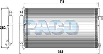 PACO PL3198/RD - Condenser, air conditioning www.avaruosad.ee