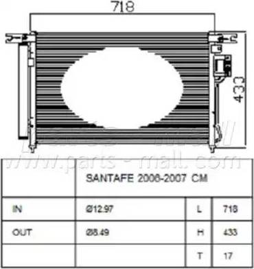 Parts-Mall PXNCA-086 - Kondensaator,kliimaseade www.avaruosad.ee