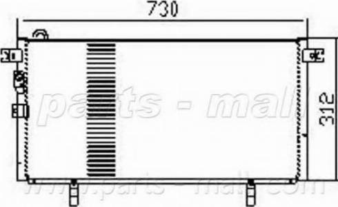 Parts-Mall PXNCG-013 - Kondensor, klimatanläggning www.avaruosad.ee