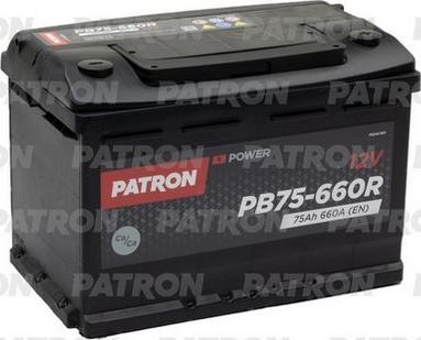 Patron PB75-660R - Стартерная аккумуляторная батарея, АКБ www.avaruosad.ee
