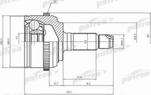 Patron PCV1503 - Jeu de joints, arbre de transmission www.avaruosad.ee