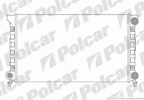 Polcar 954608A4 - Radiaator,mootorijahutus www.avaruosad.ee