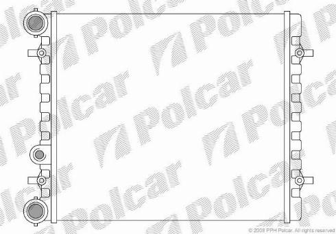 Polcar 954108A1 - Radiaator,mootorijahutus www.avaruosad.ee