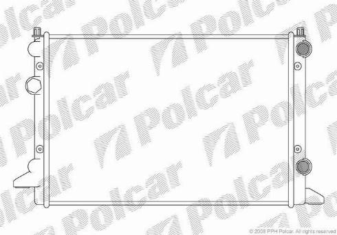 Polcar 954708A4 - Jäähdytin,moottorin jäähdytys www.avaruosad.ee