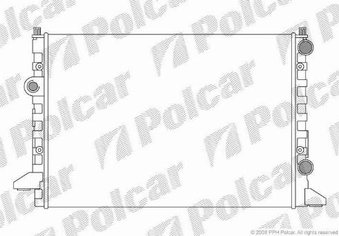 Polcar 954708-4 - Radiaator,mootorijahutus www.avaruosad.ee