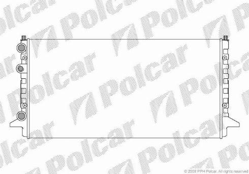 Polcar 9547083X - Радиатор, охлаждение двигателя www.avaruosad.ee