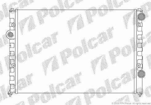 Polcar 954708A1 - Радиатор, охлаждение двигателя www.avaruosad.ee