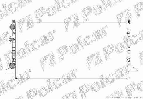 Polcar 954708A3 - Radiator, engine cooling www.avaruosad.ee